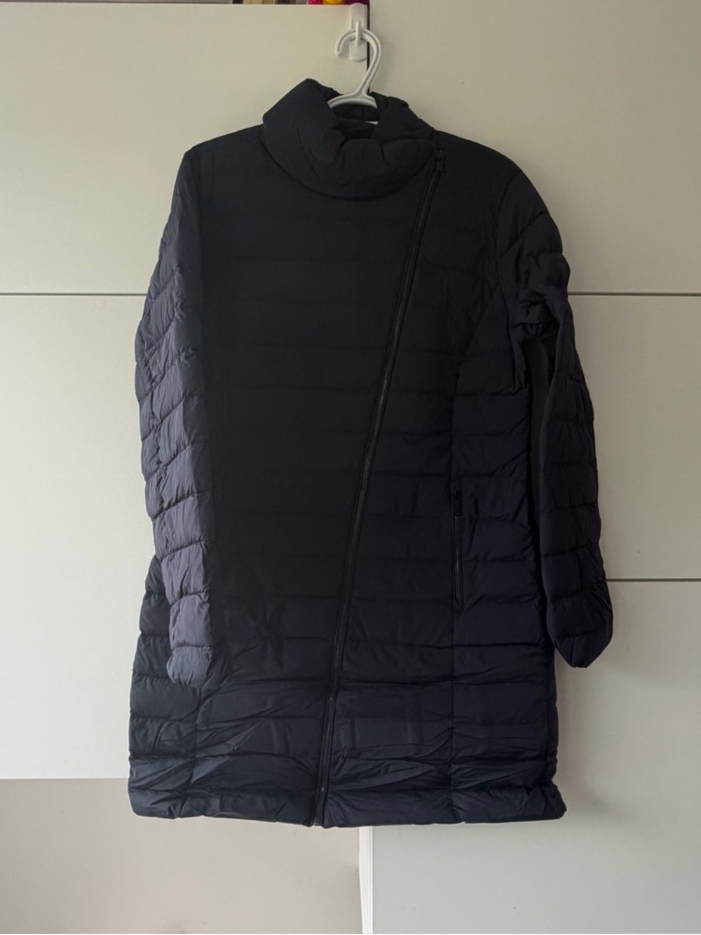 Women’s Navy Down Quilted Puffer Coat - Lightweight Warmth